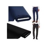 Lot de Deux Tissu Pour Pantalon Homme - Bleu et Noir - 1m50×2