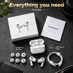 Generic Écouteurs Sans Fil TWS Bluetooth BT, Basse Profonde, Longue Autonomie Confortable,