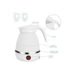 product_image_name-Generic-Bouilloire électrique Pliable 600ml En Silicone-blanc-6