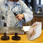 product_image_name-TodyJeyHo-Support de papier filtre à café, boîte de papier filtre à cône avec filtre à café étanche à la poussière support de distributeur de comptoir étanche à la poussière (blanc)-5