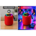 Generic nceinte Bluetooth Portable GU-135 – Éclairage LED RGB - image 3