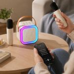 Generic Enceinte Bluetooth Karaoké Portable avec 2 Microphones Sans Fil – Son Clair - image 2