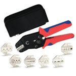 Generic Kit d'outils de sertissage multifonction incluant un outil manuel avec mâchoires interchangeables.