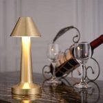 Lampe de Table Décorative LED – Design Élégant Doré pour Chambre, Salon et Bureau