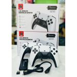 Mode Console jeux - game stick avec 2 manettes, blanc et noir