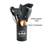 Generic Ensemble de 12 ustensiles de cuisine en silicone antiadhésif - image 2