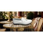 Mode Baladeuse Mocassin Homme En Simili Cuir - Blanc