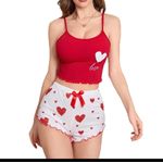 product_image_name-Generic-Ensemble Pyjama Femme 2 Pièces Noir & Blanc Motif Cœur – Confort & Style-1