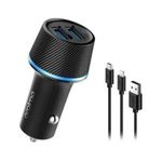 product_image_name-Oraimo-Chargeur Dans Voiture - HIGHWAY OCC - 21DML - Deux Câble NOIR USB Offerts-2