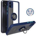 Coque Avec Bague Compatible Samsung A04 - BLEU