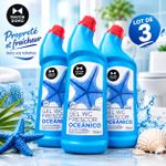 Gel WC Efficace senteur Oceanico PACK-3 Mayor DOMO