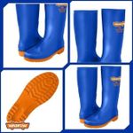 Generic WADFOW Bottes 100 % PVC - semelle antidérapante - Bleu BN - image 2