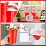 product_image_name-Generic-Lot De 50 Gobelets Réutilisables En Plastique Rouge GH-4
