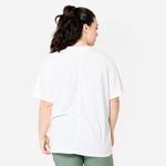 product_image_name-DOMYOS by decathlon-T-shirt Oversize Femme, Blanc Coton-3