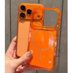 Generic Coque Arrière Magsafe Compatible Pour Iphone 17 PRO MAX - ORANGE - image 2