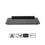 Support Mural - Compatible - DVD/Décodeur/Lecteur Vidéo - 1 étagère - Noir
