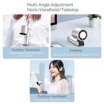 product_image_name-Generic-High speed cooling fan, digital power display, hanging neck USB rechargeable portable handheld fan, handheld heat dissipation device for travel and camping, large capacity 4000mAh, 100 level adjustment-8