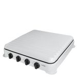 product_image_name-Generic-Cuisinière De Table 4 Feux Avec Couvercle Strié En Inox + Poêle 24 Cm + Briquet Allume Gaz - Blanc-3