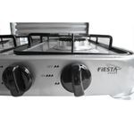 product_image_name-Generic-Cuisinière De Table 4 Feux Avec Couvercle Strié En Inox + Poêle 24 Cm + Briquet Allume Gaz - Blanc-7