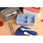 Generic Boîte à Lunch Hermétique Micro-ondable 1000ml Bleu - image 3