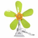 Mini Ventilateur à Table - Blanc/vert