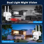 Generic Caméra WiFi Sécurité 360° PTZ – Vision Nocturne & Détection de Mouvement - image 4