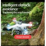 Generic Drone E55 brushless avec télécommande écran HD double caméra - image 4
