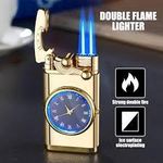 product_image_name-Generic-Briquet en horloge lumineux son système de jet à double tube assure une flamme cohérente et fiable, design ,élégant, unique en son genre, amateur de lux , parfait pour vos différente activités .conçu entièrement en alliage métallique très résistant -1