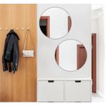 product_image_name-Generic-Lot De 2 Miroirs Muraux Rond En Acryl 30X30 Cm - Feuilles De Miroir Autocollantes Pour Miroir De Salle De Bain Et De Chambre-2