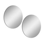 product_image_name-Generic-Lot De 2 Miroirs Muraux Rond En Acryl 30X30 Cm - Feuilles De Miroir Autocollantes Pour Miroir De Salle De Bain Et De Chambre-3