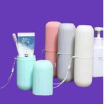 Étui Rangement Brosse à Dent Et Pâte Dentifrice Blanc