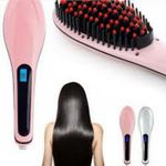 product_image_name-Generic-Brosse Chauffante - Lisser - Démêler + Indicateur Numérique - Rose-3