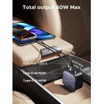 product_image_name-Ugreen- Chargeur voiture 60W avec câble USB-C rétractable-2