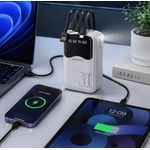 Maches Power Bank 30000 mAh – Charge Rapide et Câbles Intégrés - image 4