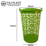 tajplast Panier à linge Flora - Vert - image 3