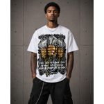 T-Shirt Oversize Manches Courtes - Blanc