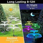 product_image_name-Generic-Magnifique Lampes Solaires Pour Fontaine De Jardin, Lot De 2 Lampes Méduses Double Couche, Lampes Solaires à 7 Couleurs Changeantes Pour Allées Extérieures, éclairage De Sécurité Pour Patio Et Jardin-1