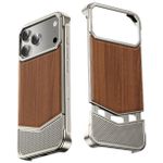 Generic Coque iphone 17 Pro Max gris bois yable