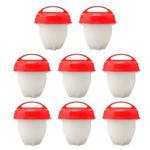 Generic 6 pcs Cuiseur d'oeufs en silicone à la coq - image 2