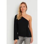 product_image_name-Trendyol-Top - Haut Femme à une épaule et manches espagnoles - noire AYD273-1