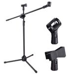 Bon Pied de microphone noir