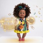 Generic La Poupée Noire Africaine 46cm la parisienne - image 2