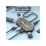 Generic Hub - USB 3.0 - Type-C - 7 Ports De Connexion noir - image 2
