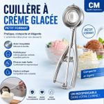 Cuillère à Crème Glacée en Acier Inoxydable – Petit Format