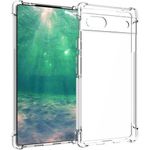 Generic Coque transparente compatible Google Pixel 6a + 1 antichoc - Transparent - image 2