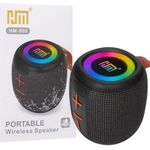 Enceinte Bluetooth HM-805 – Portable & Lumières LED / NOIR