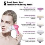 Generic Brosse Nettoyante Visage - 5 En 1 - Rose - image 5