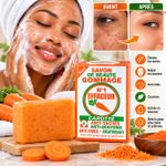 Generic Lot de 3 savons de beauté gommage à la carotte - image 3