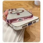 Generic Coque Femme IPhone 11 Pro Max - MagSafe Transparent Rose - image 4