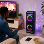 Generic Enceinte Bluetooth – Double Haut-parleur avec 2 Micros - image 4